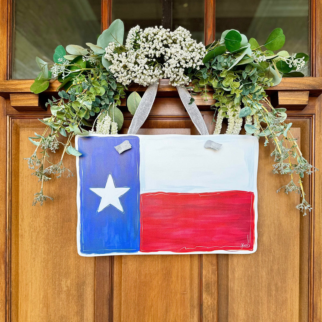 Texas State Flag Door Hanger