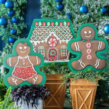 Load image into Gallery viewer, Large Gingerbread House Garden Stake
