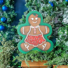 Load image into Gallery viewer, Large Gingerbread Woman Garden Stake
