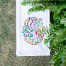 Load image into Gallery viewer, Mardi Gras King Cake Tea Towel
