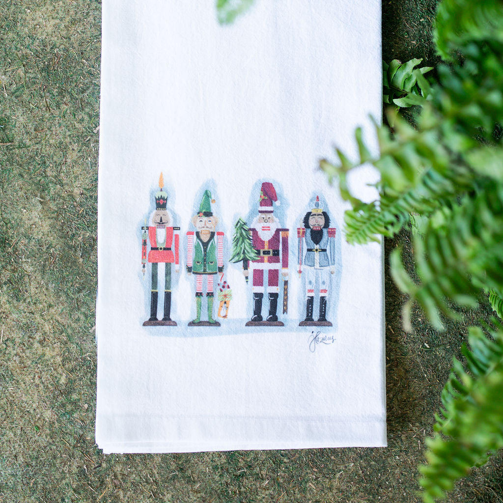 Festive Nutcracker Tea Towel