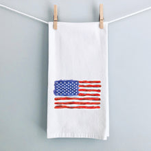 Load image into Gallery viewer, American Flag Tea Towel
