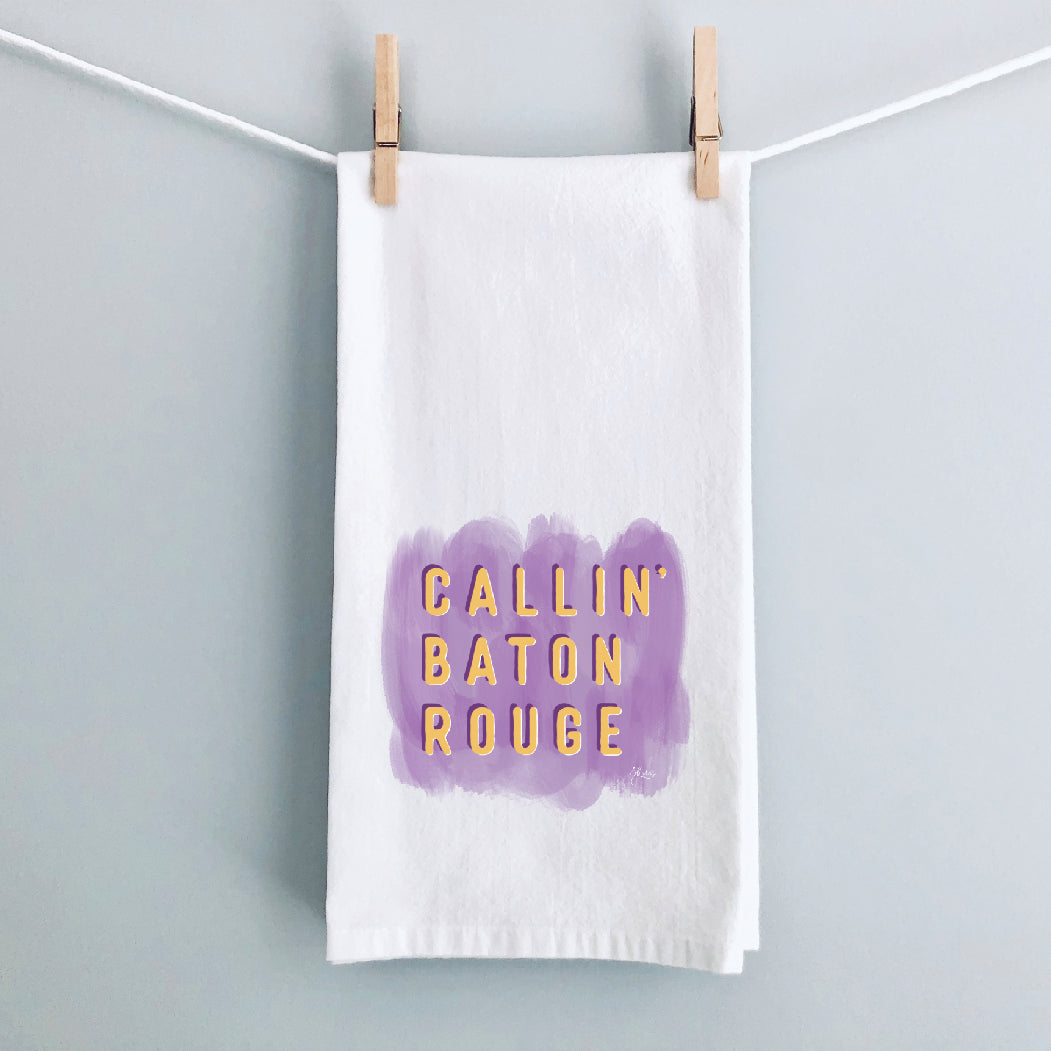 Callin' Baton Rouge Tea Towel