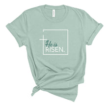 Load image into Gallery viewer, He is Risen T-Shirt in Dusty Blue
