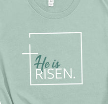 Load image into Gallery viewer, He is Risen T-Shirt in Dusty Blue

