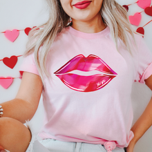 Load image into Gallery viewer, Watercolor Kissing Lips T-Shirt
