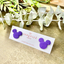 Load image into Gallery viewer, Mickey Studs in Purple
