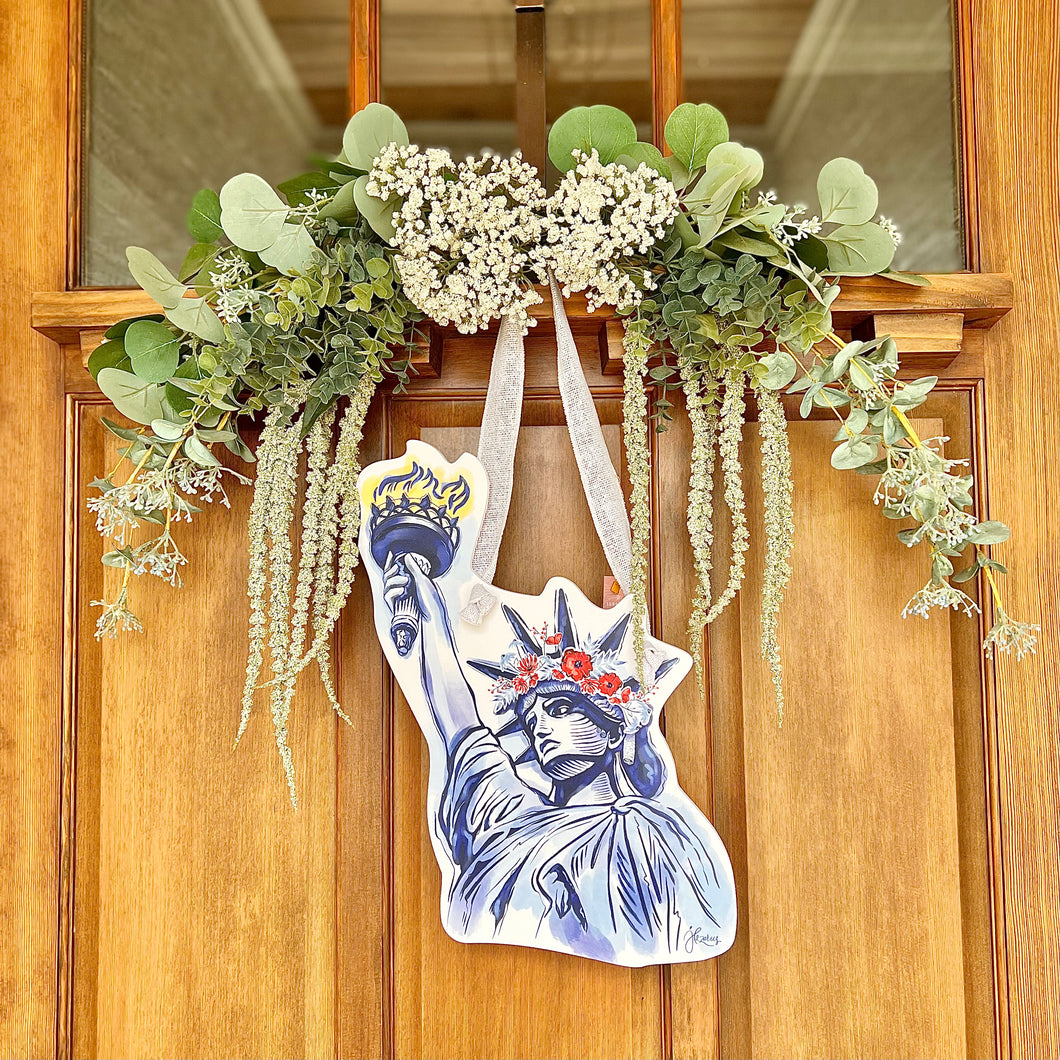 Lady Liberty Door Hanger