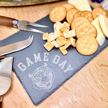 Load image into Gallery viewer, Tiger Game Day Slate Serving Board

